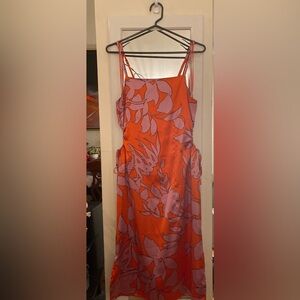 Christian Lacroix Red Tropical Slip Dress